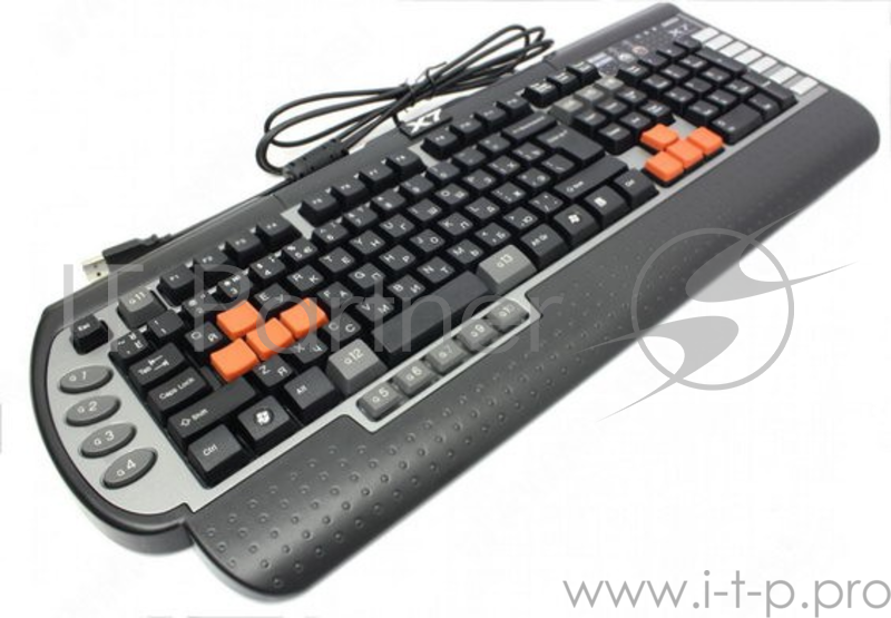 Клавиатура A4 G800V черный USB Multimedia Gamer