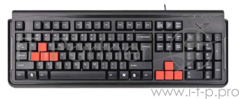 Клавиатура Keyboard A4Tech G300, черная, PS/2, водонепроницаемая