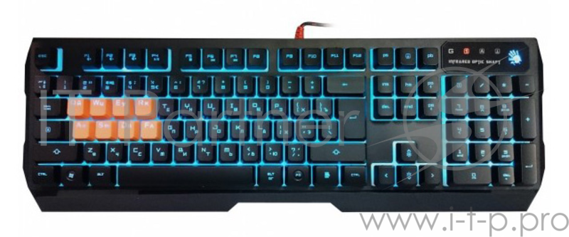 Клавиатура A4 Bloody B188 черный USB Multimedia Gamer LED