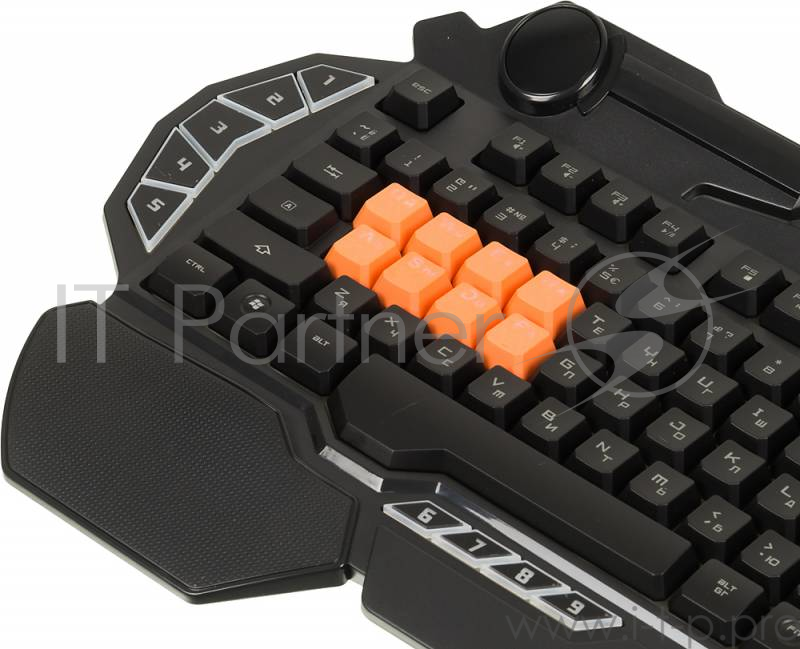 Клавиатура Keyboard A4Tech Bloody B318 Black USB Multimedia Gamer LED (подставка для запястий)