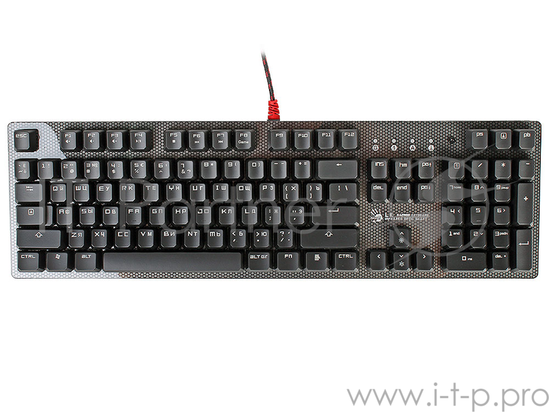 Клавиатура A4 Bloody B800 серый/черный USB Gamer LED