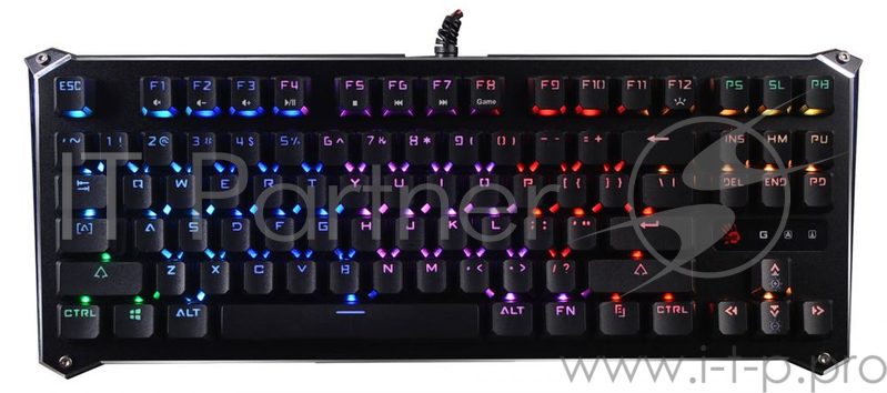 Клавиатура A4 B930 механическая черный USB Gamer LED