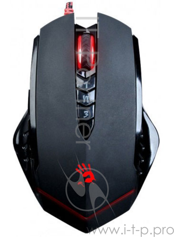 Мышь Mouse A4 Bloody V8 black optical (3200dpi) USB Gaming (7but)