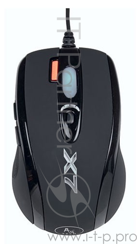 Мышь A4 XL-750MK черный лазерная (3600dpi) USB игровая (6but)