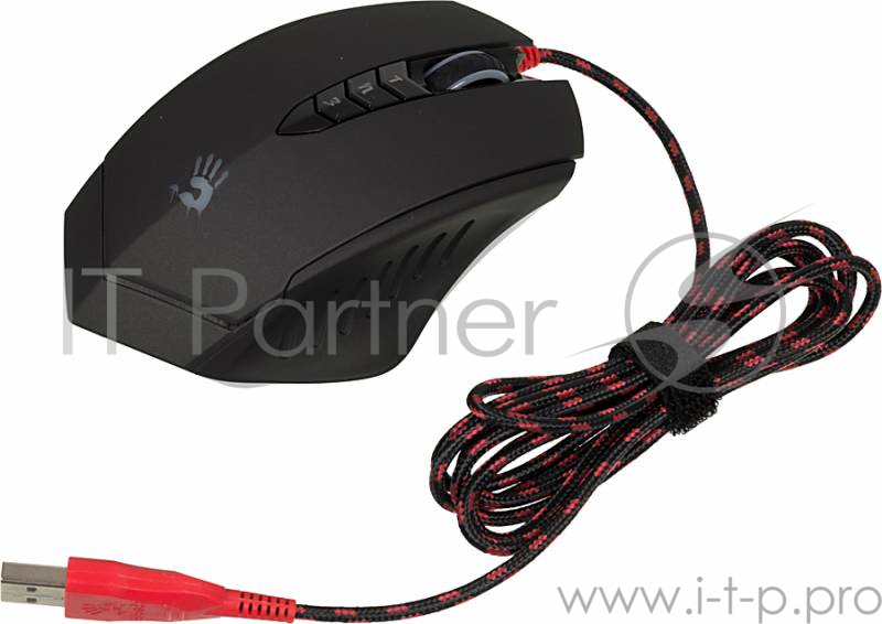 Мышь A4 Bloody V8M черный оптическая (3200dpi) USB игровая (7but)