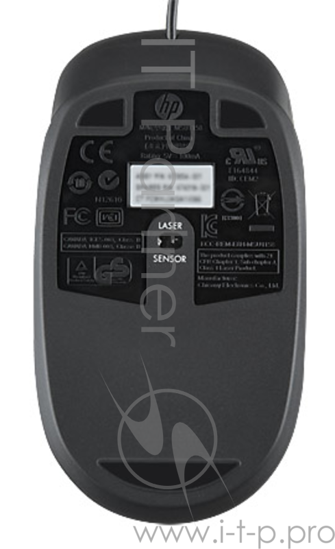 Мышь HP QY778AA черный оптическая (1000dpi) USB (2but)