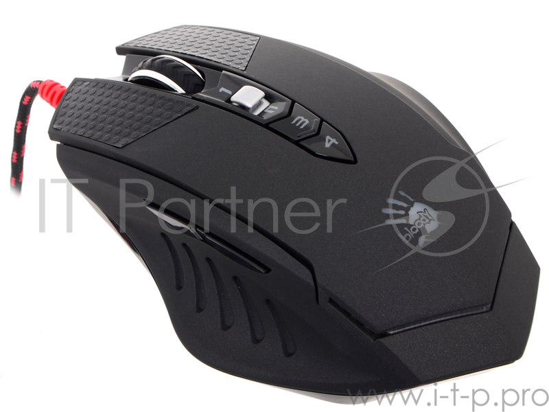 Мышь A4Tech Bloody Terminator TL70 черный/серый лазерная (8200dpi) USB2.0 игровая (8but)