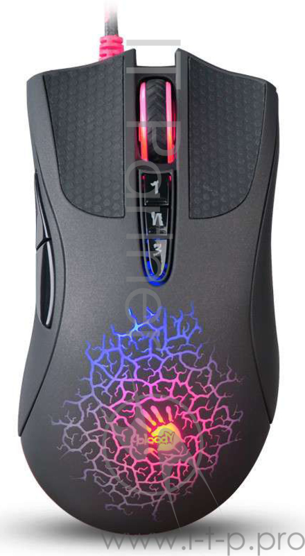 Мышь A4 Bloody A90 Blazing черный оптическая (4000dpi) USB2.0 игровая (8but)