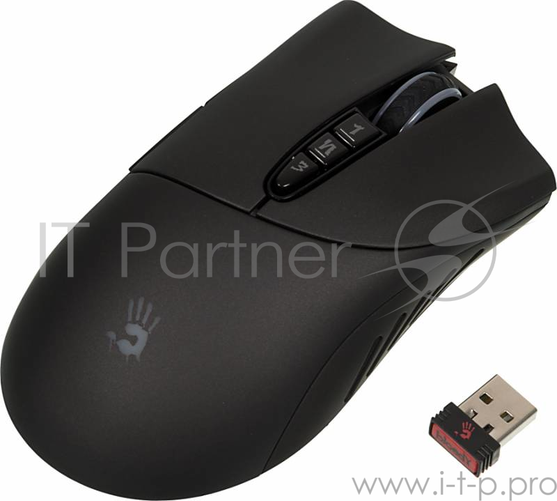 Мышь A4Tech Bloody R3 metal feet черный Беспроводная (3200dpi) USB игровая