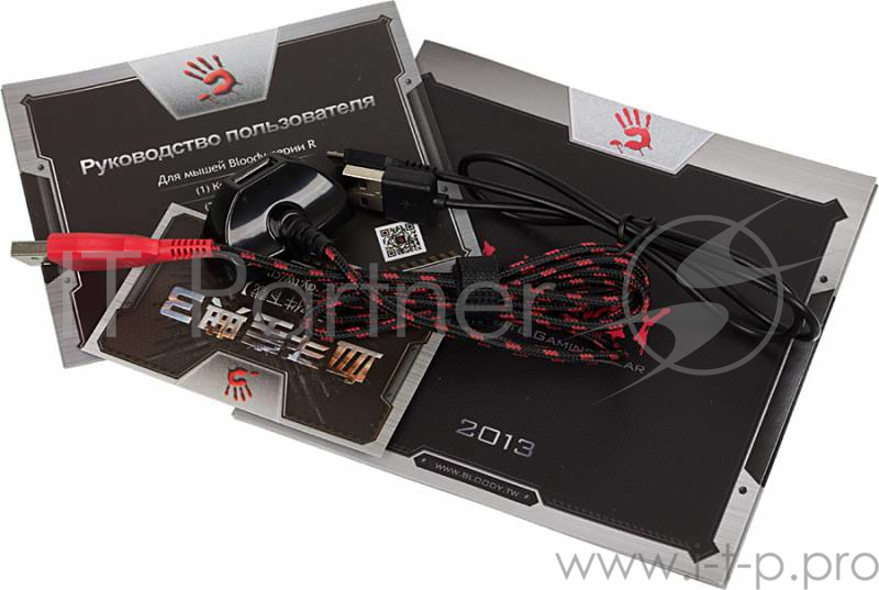 Мышь A4 Bloody R7/R70 черный оптическая (4000dpi) беспроводная USB2.0 игровая (7but)