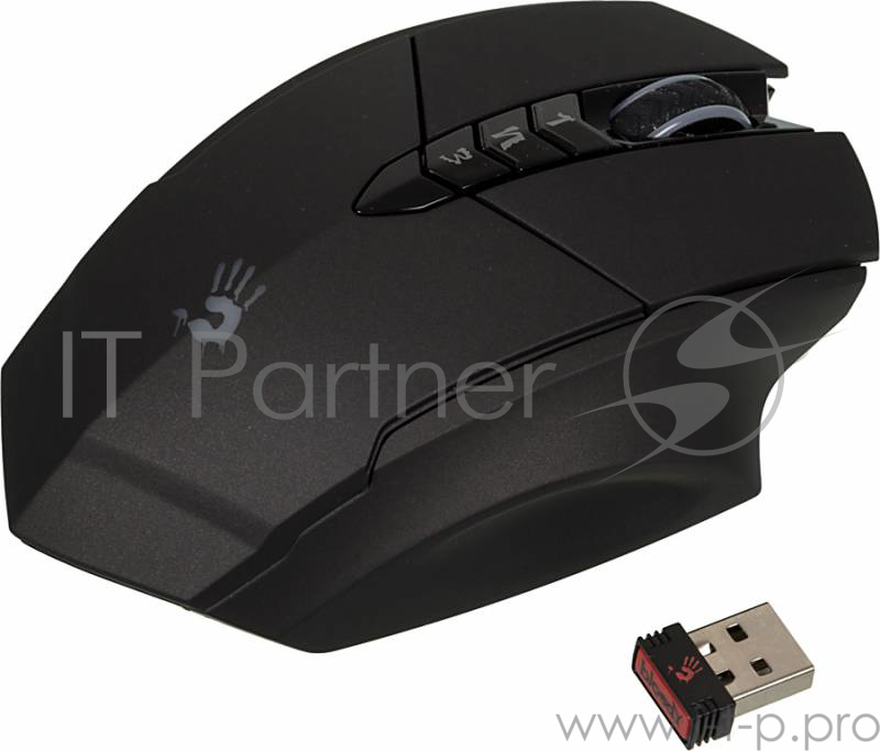Мышь A4 Bloody R7/R70 черный оптическая (4000dpi) беспроводная USB2.0 игровая (7but)