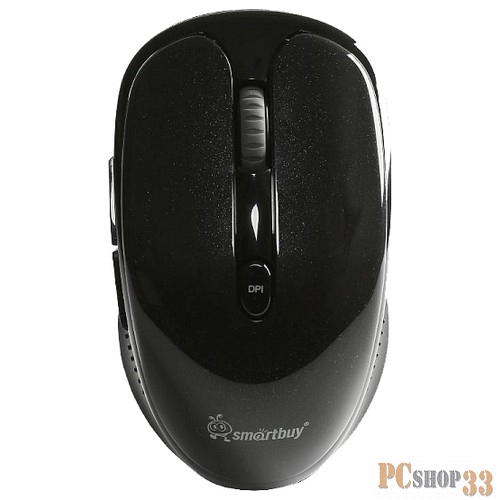 Мышь SMARTBUY SBM-502AG-K беззвучная черная(Бесшумная беспроводная мышь. Тип сенсора: Оптический. Радиус действия: до 20 м.Разрешение мыши (dpi): 800 / 1000 / 1600. Интерфейс подключения: USB.)