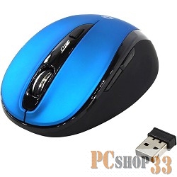 Мышь беспроводная беззвучная Smartbuy 612AG синяя, Blue LED SBM-612AG-BK