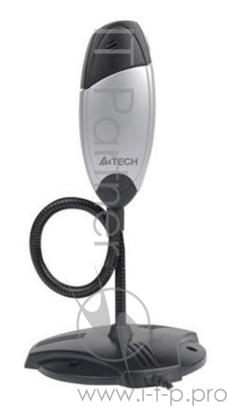 Цифровая камера A4Tech PK-636K SILVER+BLACK,гибкая опора, встроен. микрофон, до 2Mpx, 1/5 CMOS, 640x480, USB 2.0