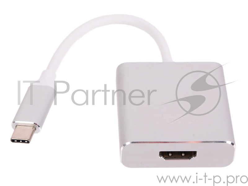 Кабель-адаптер USB 3.1 Type-Cm --> HDMI A(f) 3840x2160@60Hz, 10Gbps , 0,15m VCOM <CU423M>