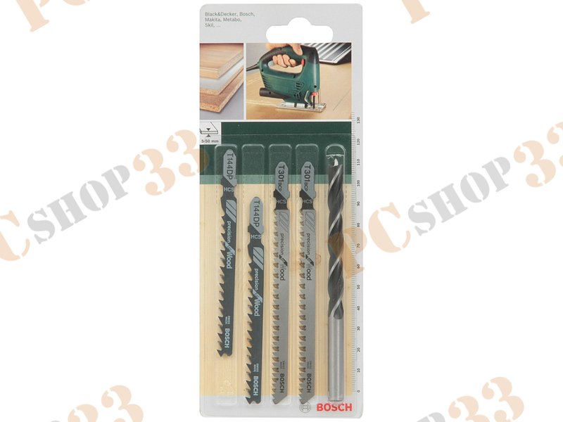 Оснастка к лобзику набор Bosch 2609256A14, 5 предметов для столешниц