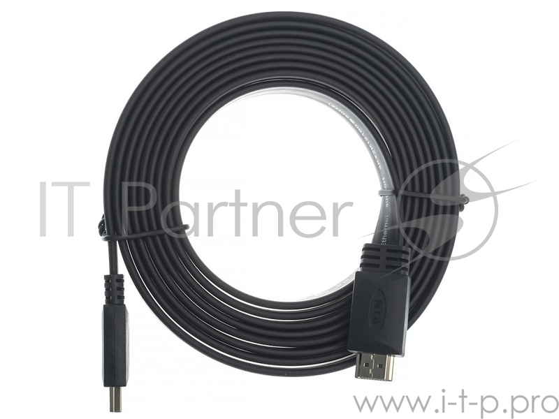 Кабель HDMI 19M/M,плоский, ver. 2.0, 4K@60 Hz 3m VCOM <CG522F-3M>