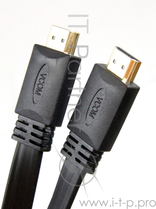 Кабель HDMI 19M/M,плоский, ver. 2.0, 4K@60 Hz 3m VCOM <CG522F-3M>