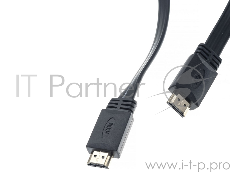 Кабель HDMI 19M/M, плоский,ver. 2.0, 4K@60 Hz 1.8m VCOM <CG522F-1.8M>