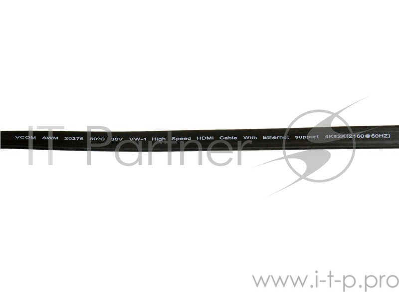 Кабель HDMI 19M/M, плоский,ver. 2.0, 4K@60 Hz 1.8m VCOM <CG522F-1.8M>