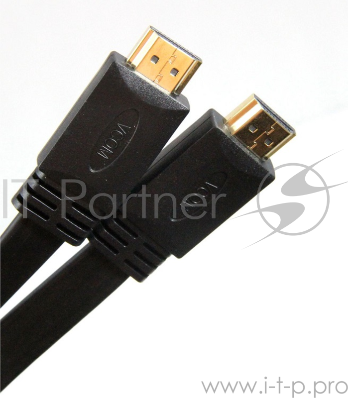 Кабель HDMI 19M/M ,плоский,ver. 2.0, 4K@60 Hz 1m VCOM <CG522F-1M>