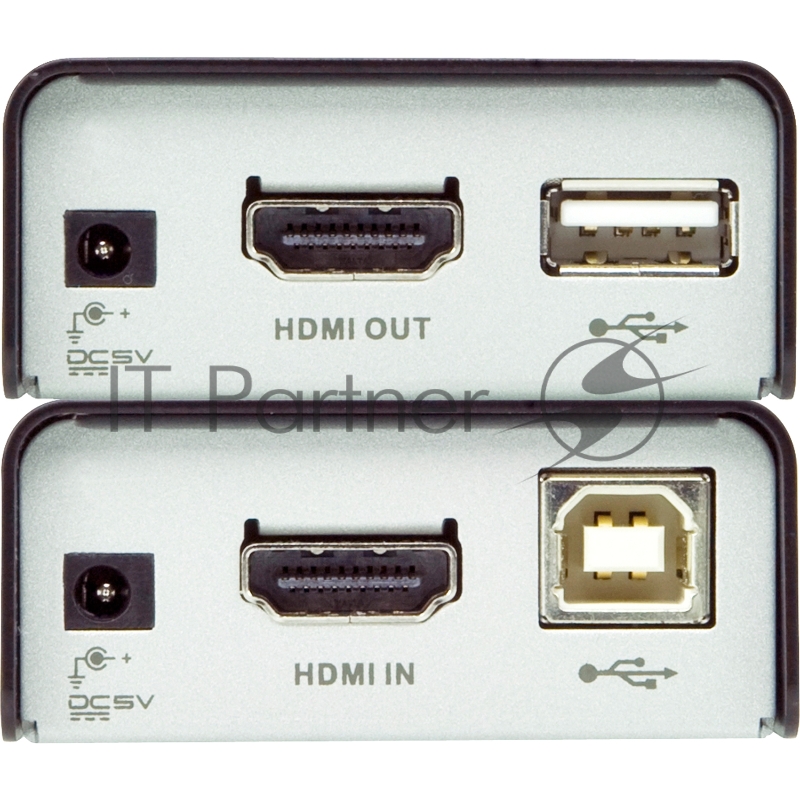 Удлинитель, HDMI, 60 метр., 2xHDMI+RJ45, F, без шнуров, 2xБ.П. 220> 5.3V, (по витой паредо 4kx2k 60HzHDTV /1080i/1080p HDMI USB EXTENDER W/EU ADP.