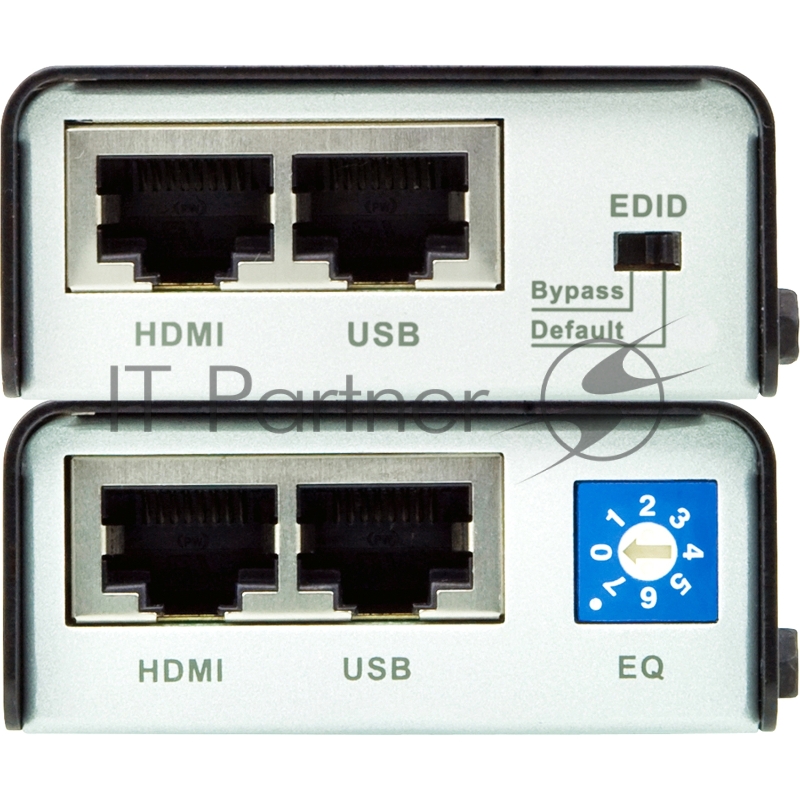 Удлинитель, HDMI, 60 метр., 2xHDMI+RJ45, F, без шнуров, 2xБ.П. 220> 5.3V, (по витой паредо 4kx2k 60HzHDTV /1080i/1080p HDMI USB EXTENDER W/EU ADP.