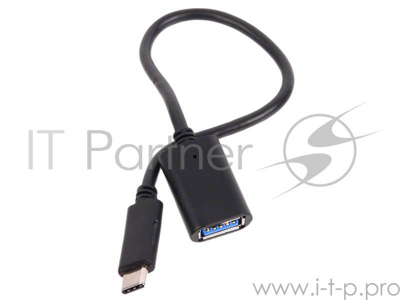 Кабель-адаптер USB 3.1 Type-Cm --> USB 3.0 Af , OTG 1,5A , 5,0Gbps , 0,2m VCOM <CU409>