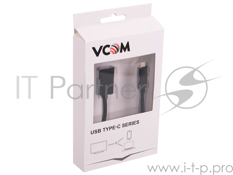 Кабель-адаптер USB 3.1 Type-Cm --> USB 3.0 Af , OTG 1,5A , 5,0Gbps , 0,2m VCOM <CU409>