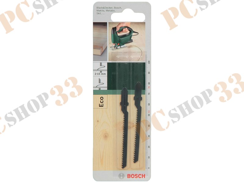 Оснастка к лобзику пильное полотно Bosch TE 119 BO HCS 2609256748 (2шт./уп.)