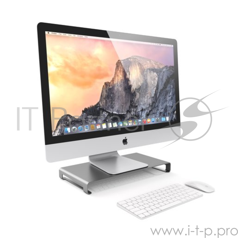 Подставка для монитора Satechi Universal Aluminum Unibody Monitor Stand. Материал алюминий. Цвет серый космос.