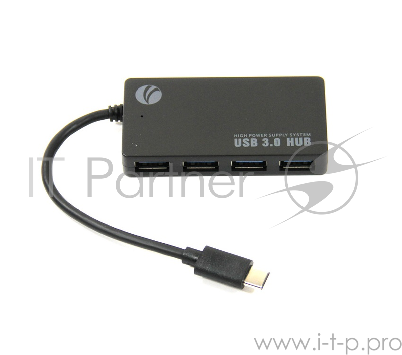 Концентратор (Хаб) USB3.1 Type-CM --> 4*USB3.0 (F) VCOM <с>