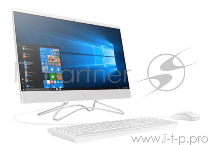 Моноблок HP 24-f0028ur AiO 23.8(1920x1080)/Intel Core i3 8130U(Ghz)/4096Mb/16GB Intel® Optane + 1TBGb/noDVD/Int:Intel HD Graphics 620/war 1y/Snow White/W10 + USB KBD, USB MOUSE
