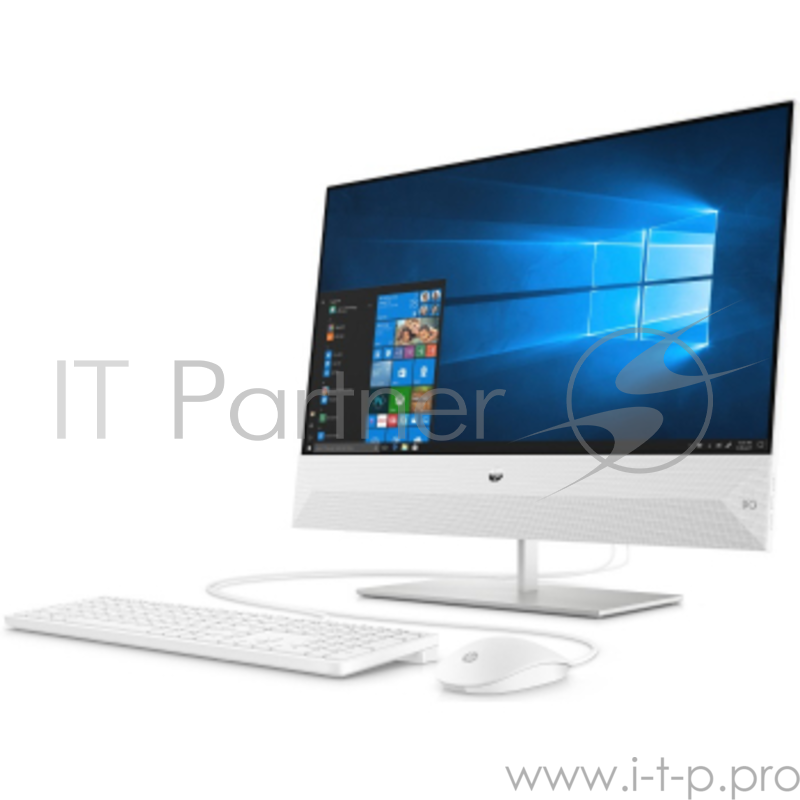 Моноблок HP Pavilion 24I 24-xa0005ur <4UH37EA> i3-8100T/8Gb/1TB+16GB Optane/DVD/23.8 (1920x1080)/GF MX130 2GB/WiFi/KB+mouse/Win 10/Snowflake White