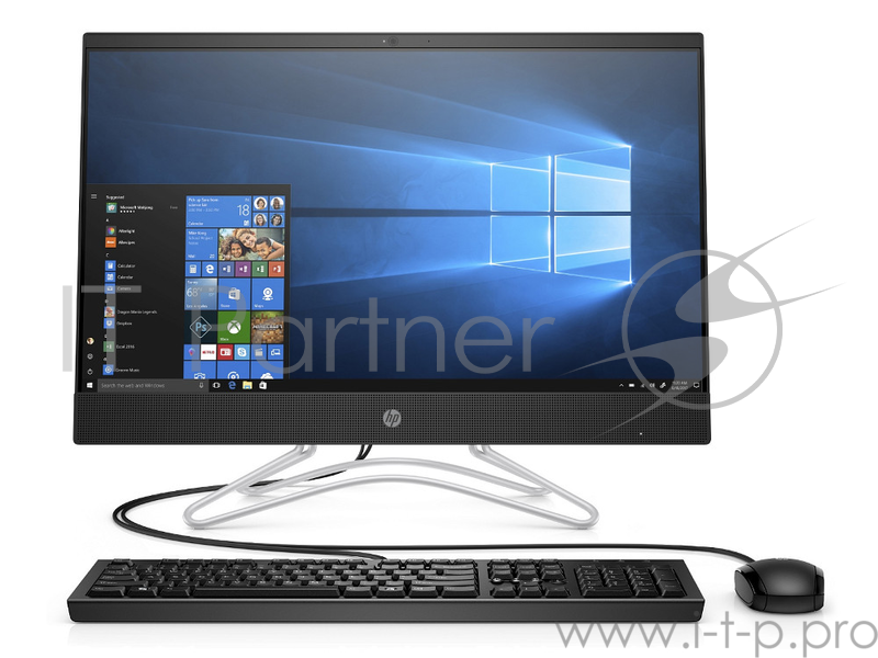 Моноблок HP 24 24-f0117ur <6SR27EA> A9-9425/4GB/1Tb/noDVD/23.8 FHD/WiDi/ WiFi/KB+mouse/Win 10/Jet Black