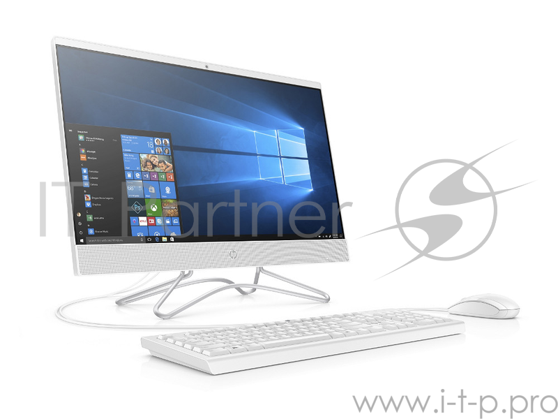 Моноблок HP 24 24-f0118ur <6SR28EA> Pentium J5005/4GB/1Tb/noDVD/23.8 FHD/WiDi/ WiFi/KB+mouse/Win 10/Snow White
