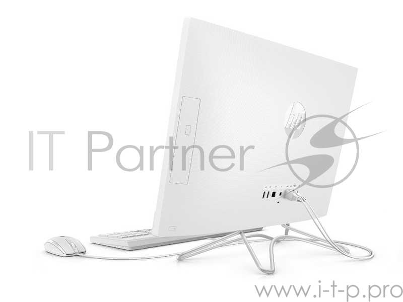Моноблок HP 24 24-f0118ur <6SR28EA> Pentium J5005/4GB/1Tb/noDVD/23.8 FHD/WiDi/ WiFi/KB+mouse/Win 10/Snow White