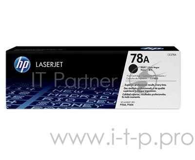 Расходные материалы HP CE278A Картридж 78A, Black{LJ P1566/P1606, Black, (2100стр.)}