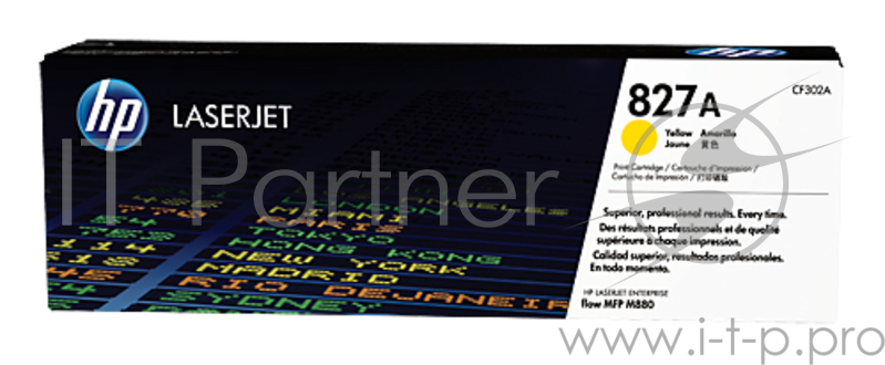 Тонер Картридж HP 827A CF302A желтый для HP CLJ Ent M880