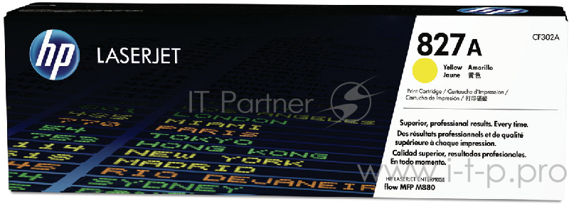 Тонер Картридж HP 827A CF302A желтый для HP CLJ Ent M880