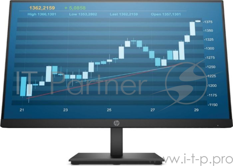 Монитор HP ProDisplay P244 Monitor 23.8 IPS 250 cd/m2 1920:1080 1000:1 178°/178° 5ms VGA HDMI DP 3-3-0