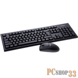 Клавиатура + мышь A4-Tech 3100N USB (черный), 2.4G наноприемник