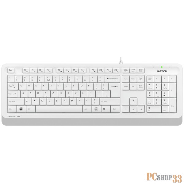 Клавиатура + мышь A4 Fstyler F1010 клав:белый/серый мышь:белый/серый USB Multimedia