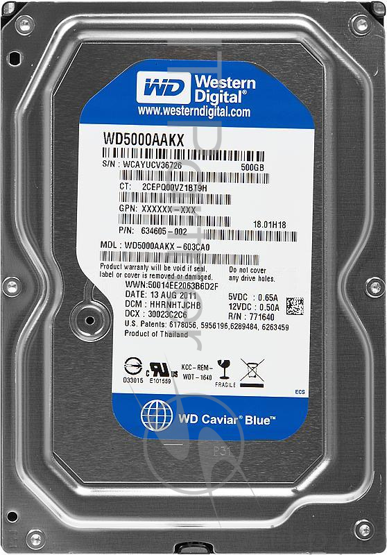 Жесткий диск HP SATA-III 500Gb QK554AA (7200rpm) 8Mb 3.5