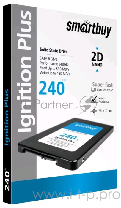 SSD Smartbuy 240Gb Ignition Plus SB240GB-IGNP-25SAT3 {SATA3.0, 7mm}