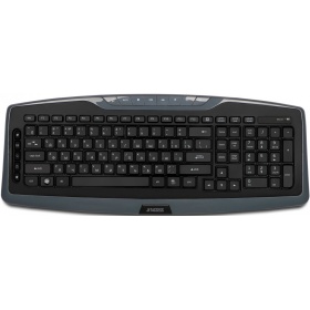 Клавиатура Беспроводная Jet.A SlimLine K17 W Grey слим,с классической раскладкой и 14 клав