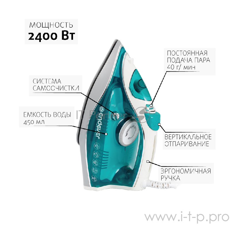 Утюг Endever Delta 202