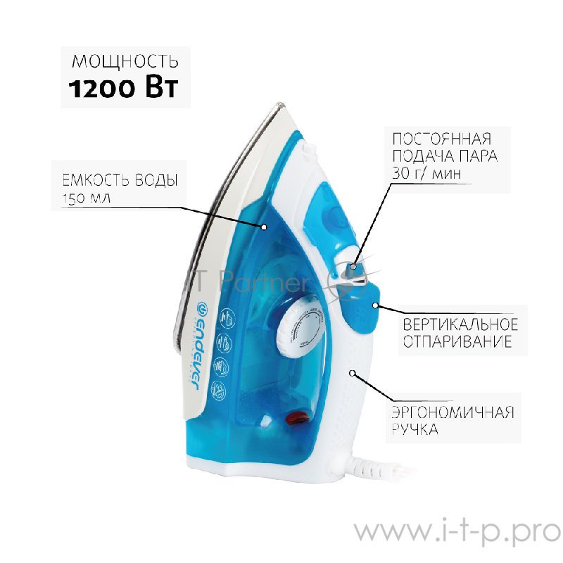 Утюг Endever Delta 102