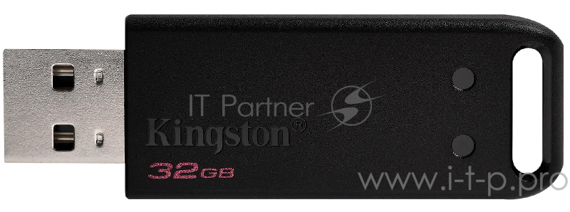 Флеш Диск Kingston 32Gb DataTraveler DT20 <DT20/32GB-2P>, USB2.0 черный, 2шт