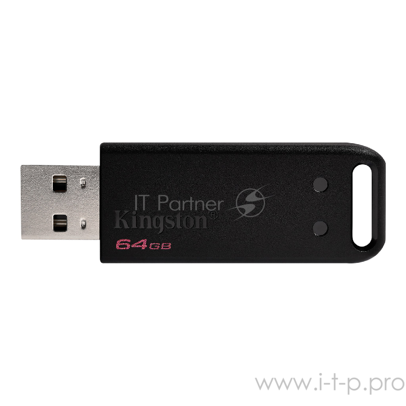 Флеш Диск Kingston 64Gb DataTraveler DT20 <DT20/64GB-3P>, USB2.0 черный, 3шт